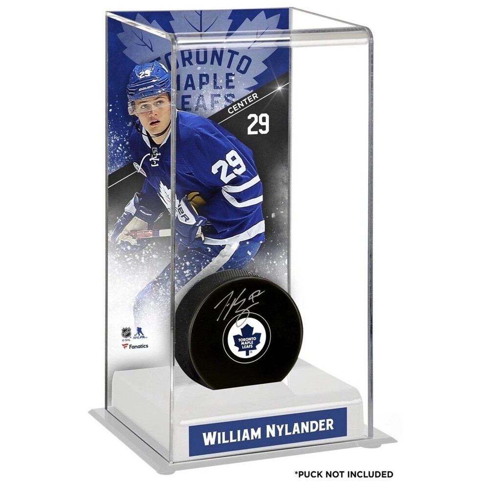 William Nylander Puck Display Case Clear Plastic New